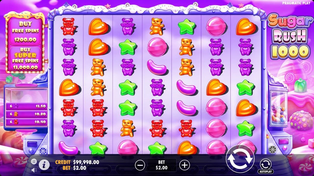 Sugar Rush 1000 base game