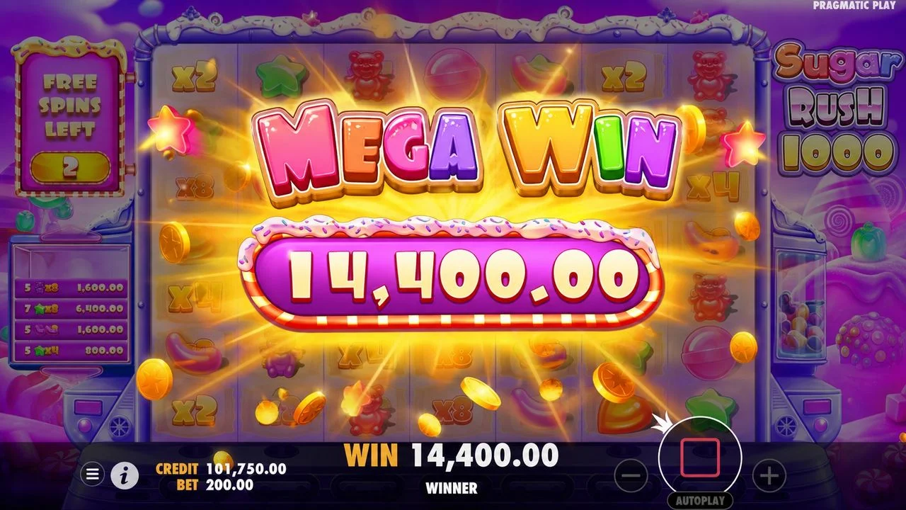 Sugar Rush 1000 bonus feature